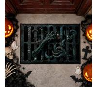 SereneSage Halloween Door Mat, Spooky Front 3D Doormat for Indoor Doorway, Porch (Antenna-Grey)