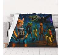 SereneSage Horror Games Italian Brain-Rot Blanket - High-Definition Print, Comfortable, Soft & Durable, for Any Occasion 50" x 60" (NoText)