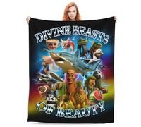 SereneSage Horror Games Italian Brain-Rot Blanket - High-Definition Print, Comfortable, Soft & Durable, for Any Occasion 50" x 60" (WithText)