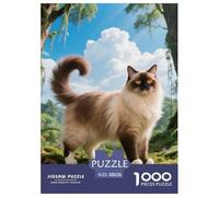 Serengeti, 1000-piece Jigsaw, Relaxing And Visually Stunning Pastime, Perfect for Gifting Or Home Decoration, Suitable for Ages 8+, Pet Cat, 38x26cm/1000pcs