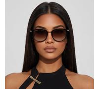 Serengeti 8846 Elyna Designer Sunglasses Women Black Round Polarized 54mm