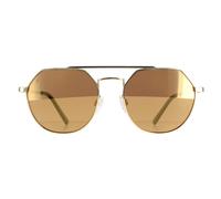 Serengeti Aviator Unisex Shiny Light Gold Saturn Drivers Polarized Shelby Metal - One Size