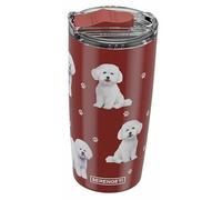 SERENGETI Bichon Frise 20 Oz. Stainless Steel, Vacuum Insulated Tumbler with Spill Proof Lid - 3D Print - Insulated Travel mug for Hot or Cold Drinks (Bichon Frise Tumbler)