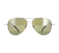 Serengeti Carrara Small Shiny Silver Sunglasses