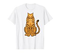 Serengeti Cat Costume Halloween Design Value Graphic T-Shirt, Men, White, S