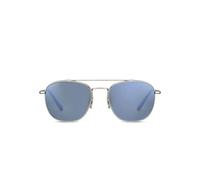 Serengeti Eyewear Carroll double-bridge metal sunglasses - Silver One Size