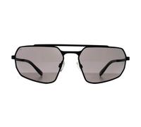 Serengeti Men's Rectangle Matte Black Saturn Polarized Smoke Photochromic Hinkley Serengeti Black One Size