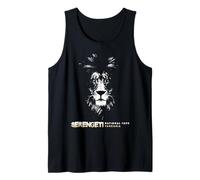 Serengeti National Park and The Crater Lion Minimalistic Tank Top