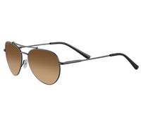 Serengeti Pete Polarized SS599001 Womenâs Sunglasses Black Size 58
