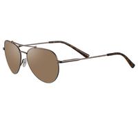 Serengeti Pete Polarized SS599004 Womenâs Sunglasses Brown Size 58