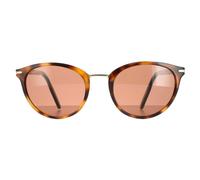 Serengeti Round Womens Shiny Havana Mineral Polarized Drivers Brown Elyna - One Size