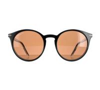 Serengeti Sunglasses Leonora SS028002 Shiny Clear and Black Polarized Drivers