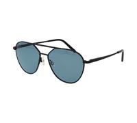 Serengeti Unisex Designer Sunglasses Unisex Black Pilot Blue Polarized 58mm