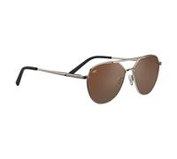 Serengeti Men's Aviator Shiny Light Gold Saturn Polarized Odell Serengeti Gold One Size
