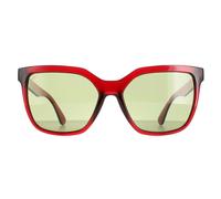 Serengeti Women's Square Shiny Black Saturn Polarized 555nm Wakota Serengeti Black One Size