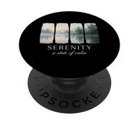 Serenity A State Of Calm Peaceful Nature and Zen Mindfulness PopSockets Adhesive PopGrip