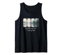 Serenity A State of Calm Peaceful Nature and Zen Mindfulness Tank Top