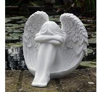 Serenity Angel Resting Garden Statue …