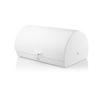 Swan SWKA18535WHT Serenity Bread Bin with Ventilation, Smooth Matt Finish and Roll Top Lid, 14 Litre, White