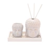 Serenity Buddha Home Fragrance Set - White Serenity White