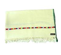 Serenity by Woolacci Swati Handmade Wool Shawl - Full Length Tribal Afghan Pattu, Authentic Warm Winter Wrap, Traditional Handcrafted Woolen Shawl for Men and Women (IVORY)