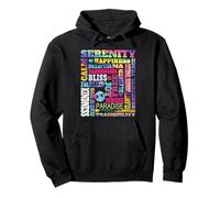 Serenity Calmness Peace Joy Blessed Bliss Healing Kindness Pullover Hoodie