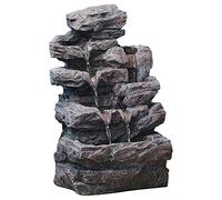 Serenity Cascading LED Rockfall Water feature Indoor/Outdoor Self Contained Ornament H45.5cm