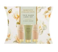 Serenity Collection Bathing Trio Set, Luxury Spa Bath and Body Gift Set with Natural Ingredients, 300ml, Standard Size (Trio Hand Care Set)