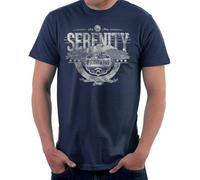 Serenity Firefly Pioneers Browncoats Unite Men's T-Shirt (Large)