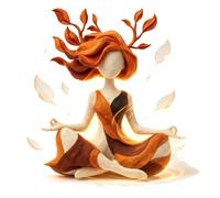 Serenity Growth | Inner Harmony Sculptural Figurine - Meditation Sculpture Figurine, Mindfulness Yoga Statue Decor, Abstract Resin Art for Living Room Bedroom Desk, Relaxation Gift (A 1PCS)