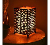 Serenity Himalayan Salt Lamp Basket - Moroccan Style in Pink Serenity Pink
