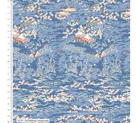 Serenity in Japan by V&A 100% Organic Cotton Prints 110cm Wide Digitally Printed Fabric for Crafting, Quilting, Dressmaking