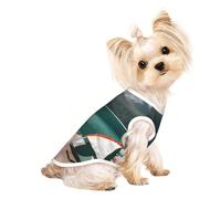 Serenity Lake Camping Print Comfortable Pet Vest, Sleeveless Breathable Top, for Small Puppy Kitten Daily Wear