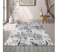 Serenity Modern Abstract Lines Area Rug - Contemporary Style for Living Room, Bedroom or Hallway Desire Rugs Black 80cm x 150cm
