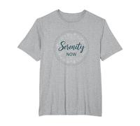 Serenity Now: Zen Lotus Mandala Meditation Mindfulness T-Shirt, Men's Big and Tall, Heather Grey, 2X Tall