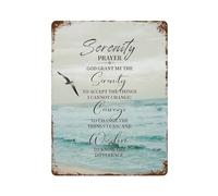 Serenity Prayer Decor Wall Art God Grant Me The Serenity Canvas Prints Bible Verse Wall Decor Art Metal Tin Poster Modern Home Decor Art Metal Poster Home Bar Shop Decorations Vintage Sign Style 40x30