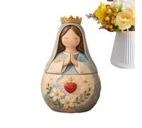 Serenity Prayer Keepsake Box Virgin Mary Jesus Desk Decor