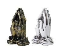 Serenity Prayer Resin Praying Hands Ornament - Transfer Positive Energy with Fine Workmanship and Feel Peace in Your Home or Desktop, Entrance Decoration Gifts