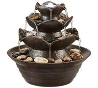 Serenity Oriental Table Top Water Feature, Brown