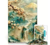 Serenity ﹨u Tranquility Jigsaw Puzzles 1000 Piece for Teenagers Enhance Recall Relax Time Exact Edge Creative Gift (38x52cm)