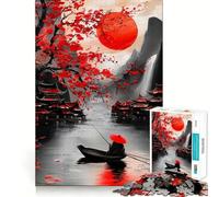Serenity ﹨u Tranquility Jigsaw Puzzles 1000 Pieces for Adults Brain Skill Stress Release Exact Edge Wall Art Decor (38x26cm)