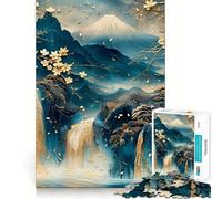 Serenity ﹨u Tranquility Jigsaw Puzzles 1000 Pieces for Adults Brain Skill Stress Release Exact Edge Wall Art Decor (38x52cm)