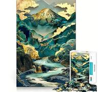 Serenity ﹨u Tranquility Jigsaw Puzzles 1000 Pieces for Adults Brain Skill Stress Release Exact Edge Wall Art Decor (38x52cm)