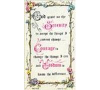 SERENITY Verse Prayer Card in Plastic Wallet 3 1/4" x 5" EL