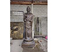 Serenityy 3M Tall Handcrafted Antique Gold Standing Buddha Statue, 155Kg - Pre-Order