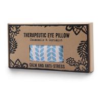 Serenityy Agnes + Cat Becalmed & Destressed Linseed Eye Pillow With Chamomile & Cornmint, Handmade Uk, Blue, 260G