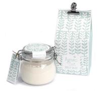 Serenityy Agnes + Cat Kilner Jar Candle 400Ml - Dolly Blue Soft Powdery Fragrance, Reusable Glass Jar
