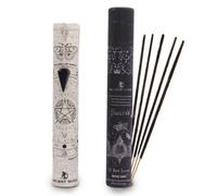 Serenityy Ancient Witch Success Spell Incense Set - Rose And Oud - 12 Slow-Burning Sticks With Black Obsidian Pendulum And Divination Map.