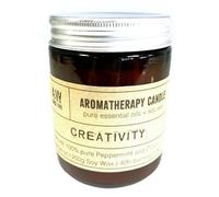Serenityy Aromatherapy Soy Wax Candle - Creativity Fragrance, Amber Glass, 200G, 40H Burn Time
