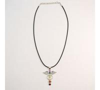 Serenityy Aw Dropship Uk Angel Chakra Pendant - Silver Plated With Multicoloured Stones On 45Cm Adjustable Cord